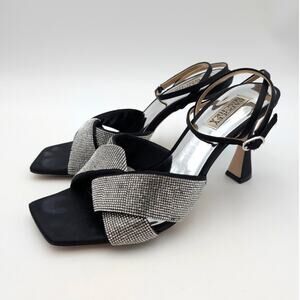 Badgley Mischka Brinlee Strappy High Heel Sandals Women's Black US8.5 EU39